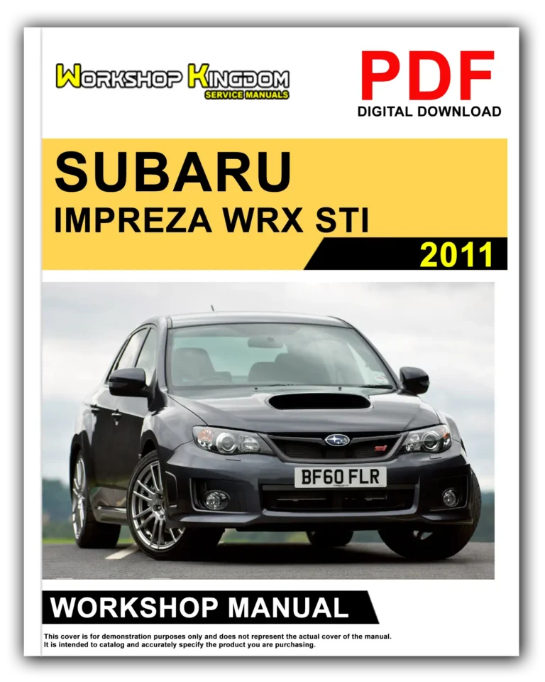 SUBARU IMPREZA WRX STI (2011) Workshop Repair Service Manual – English – PDF Download