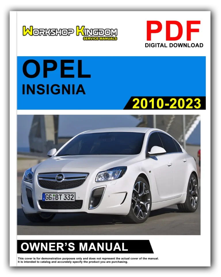 OPEL INSIGNIA (2010-2023) Owner’s Manual – English – PDF Download