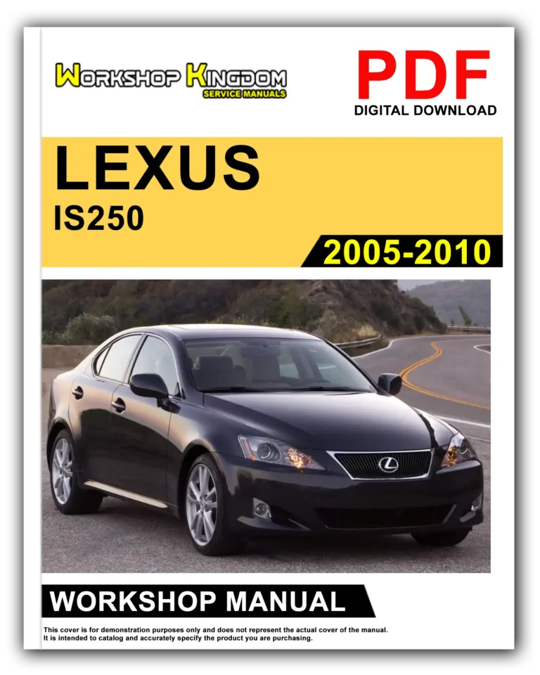 LEXUS IS250 IS220D GSE20 ALE20 (2005-2010) Workshop Repair Service Manual – English – PDF Download