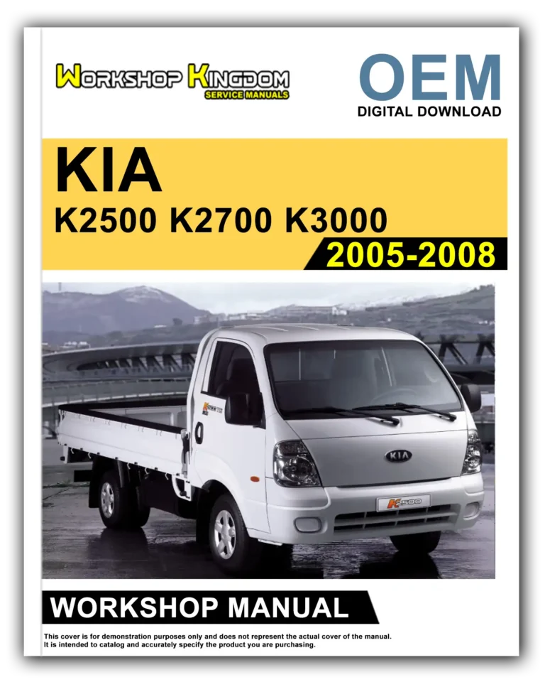 KIA K2500 K2700 K3000 (2005-2008) Workshop Repair Service Manual – English – OEM Download