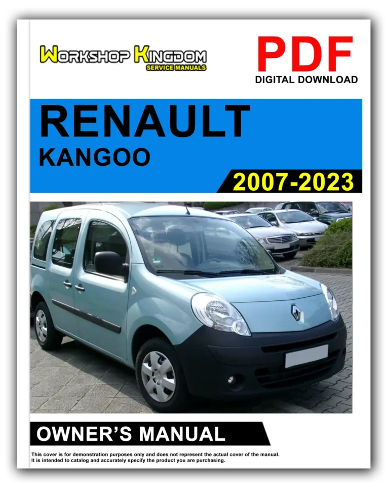 RENAULT KANGOO (2007-2023) Owner’s Manual – English – PDF Download