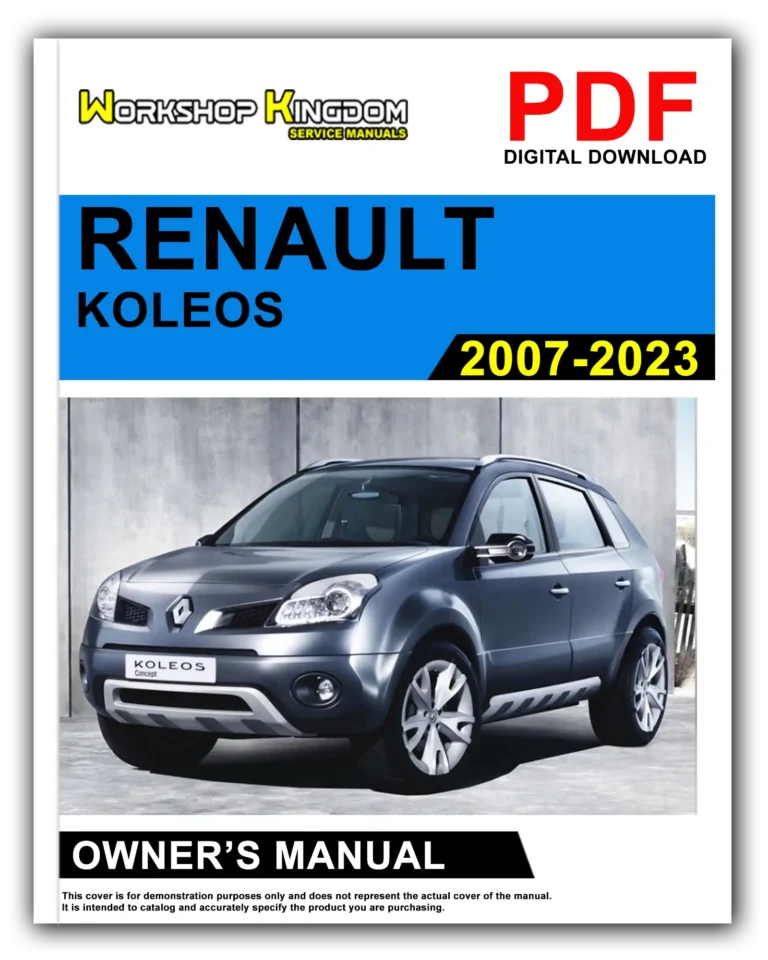 RENAULT KOLEOS (2007-2023) Owner’s Manual – English – PDF Download