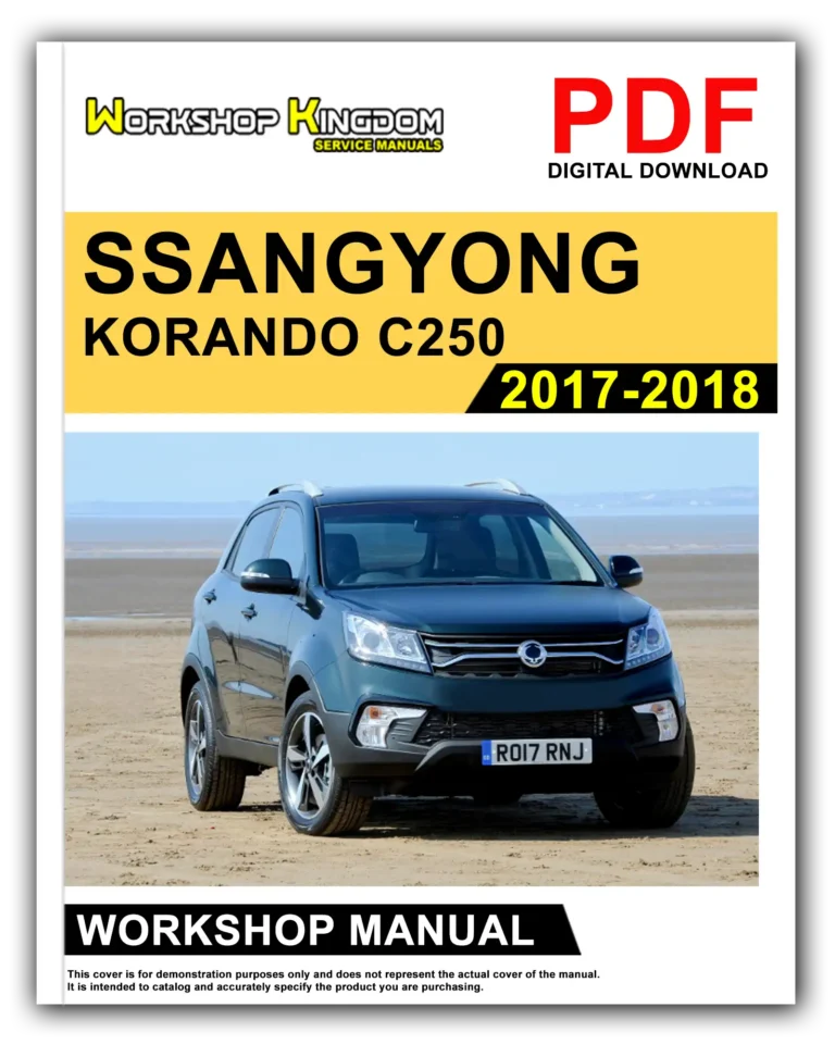 SSANGYONG KORANDO C250 (2017-2018) Workshop Repair Service Manual – English – PDF Download