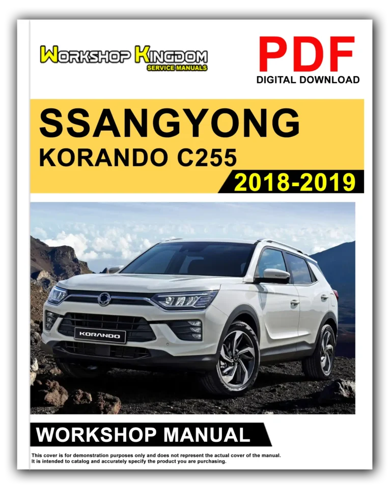 SSANGYONG KORANDO C255 (2018-2019) Workshop Repair Service Manual – English – PDF Download