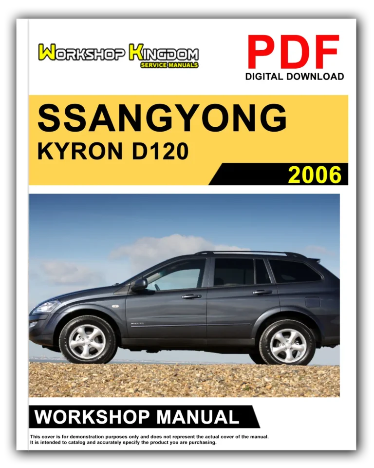 SSANGYONG KYRON D120 (2006) Workshop Repair Service Manual – English – PDF Download