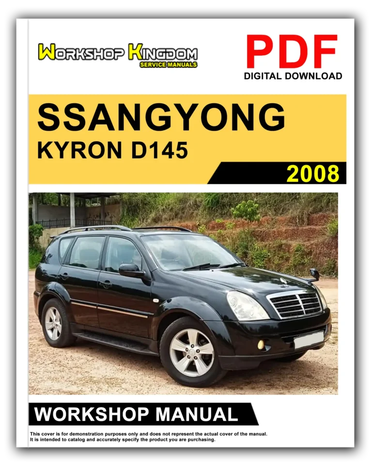 SSANGYONG KYRON D145 (2008) Workshop Repair Service Manual – English – PDF Download