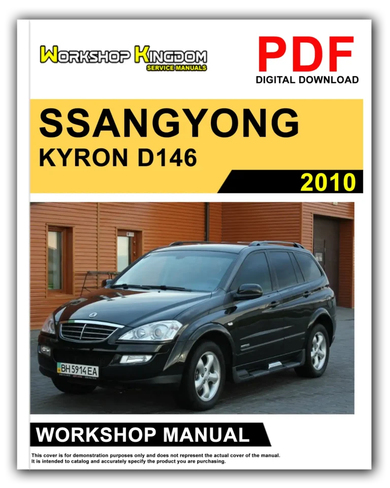 SSANGYONG KYRON D146 (2010) Workshop Repair Service Manual – English – PDF Download