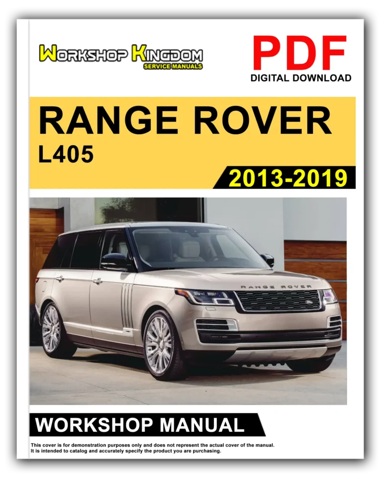 RANGE ROVER L405 (2013-2019) Workshop Repair Service Manual – English – PDF Download