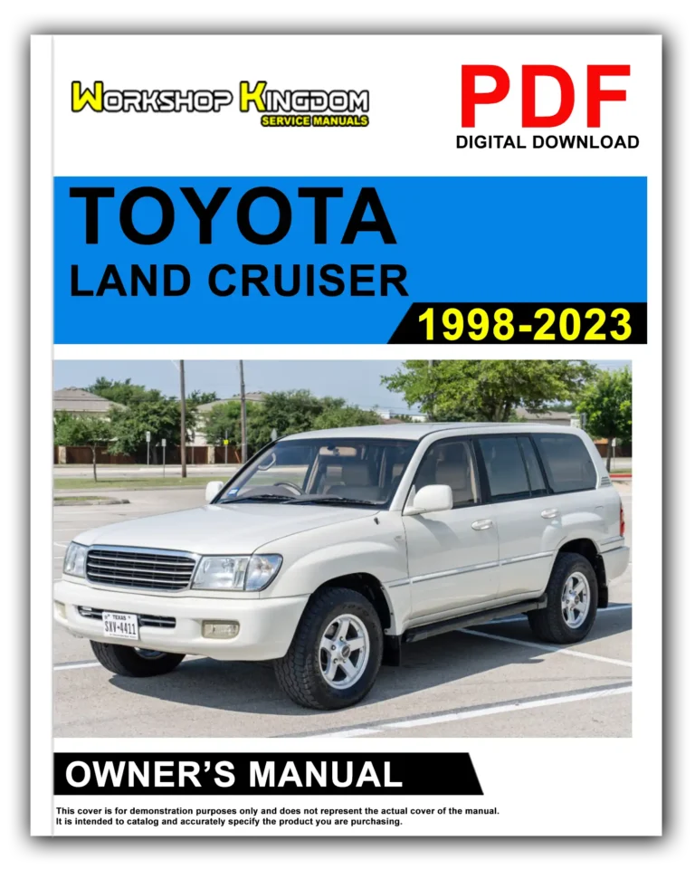TOYOTA LAND CRUISER (1998-2023) Owner’s Manual – English – PDF Download
