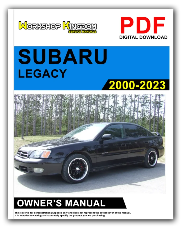 SUBARU LEGACY (2000-2023) Owner’s Manual – English – PDF Download