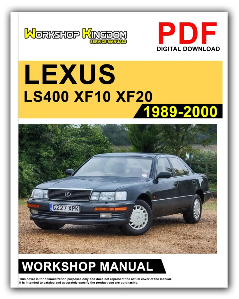 LEXUS LS400 XF10 XF20 (1989-2000) Workshop Repair Service Manual – English – PDF Download