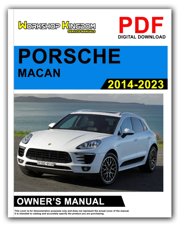 PORSCHE MACAN (2014-2023) Owner’s Manual – English – PDF Download