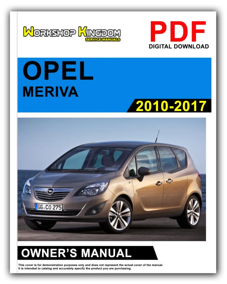 OPEL MERIVA (2010-2017) Owner’s Manual – English – PDF Download