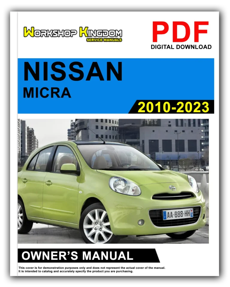 NISSAN MICRA (2010-2023) Owner’s Manual – English – PDF Download
