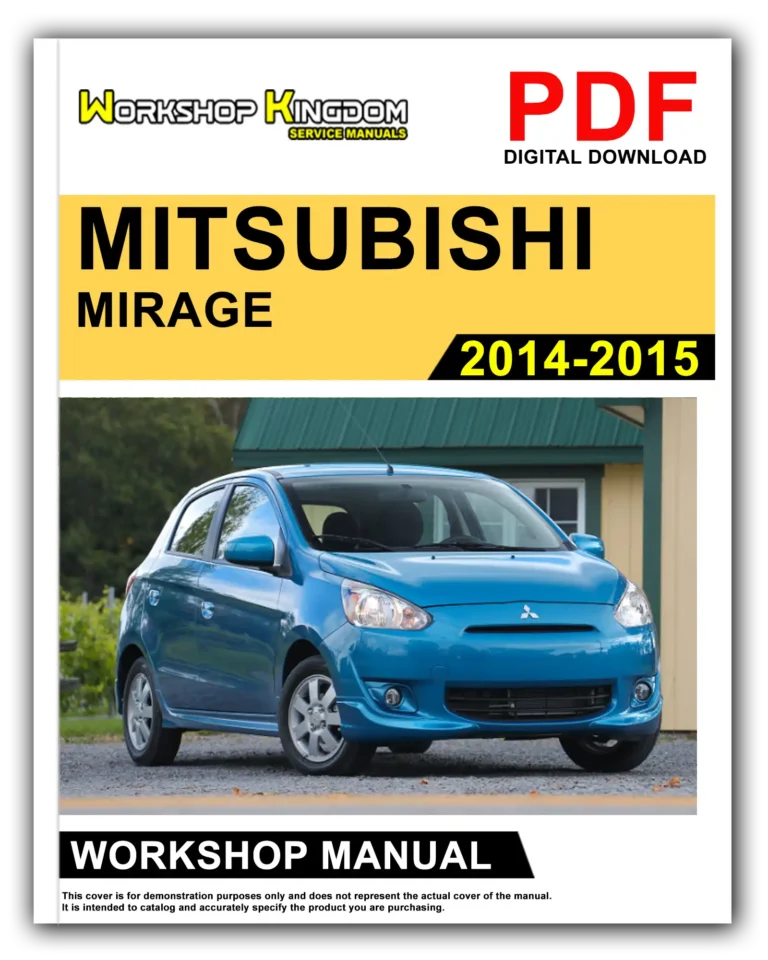 MITSUBISHI MIRAGE (2014-2015) Workshop Repair Service Manual – English – PDF Download
