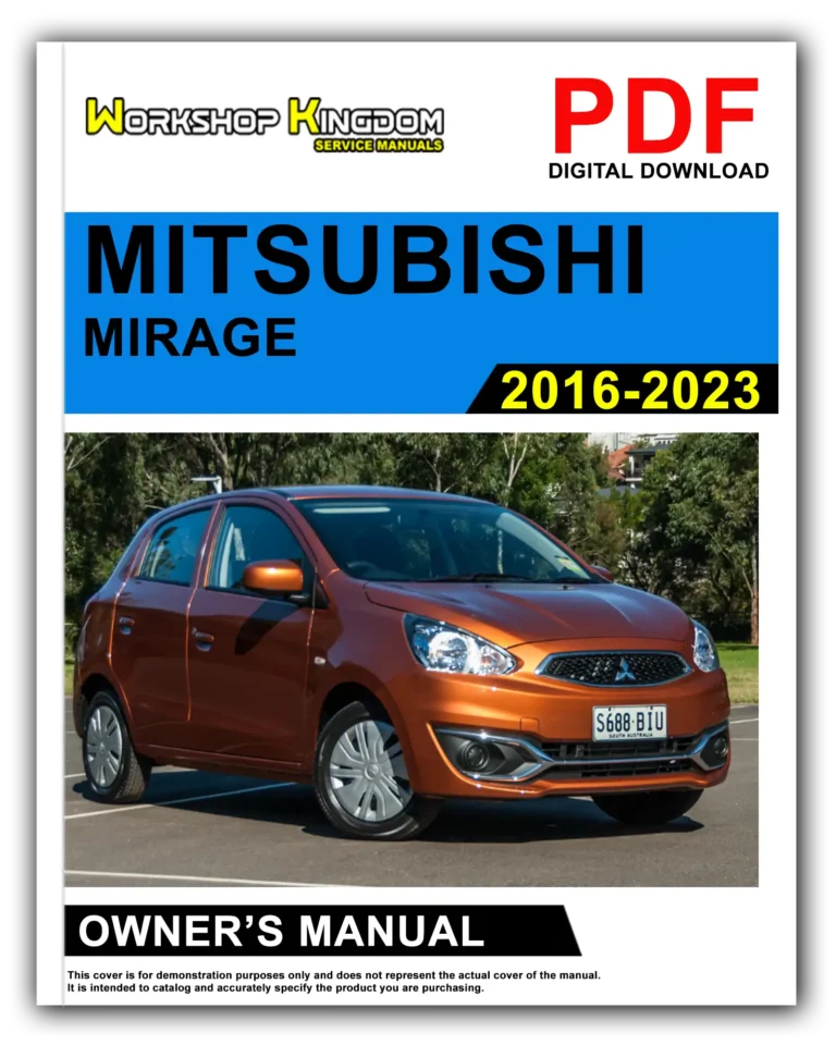 MITSUBISHI MIRAGE (2016-2023) Owner’s Manual – English – PDF Download