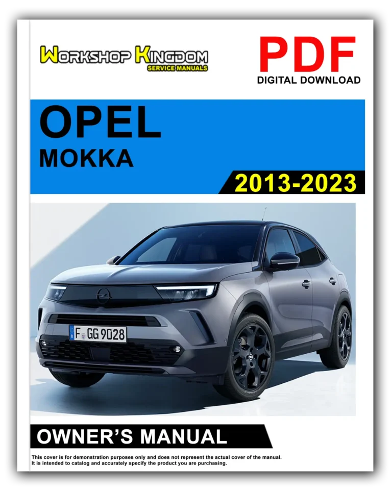 OPEL MOKKA (2013-2023) Owner’s Manual – English – PDF Download