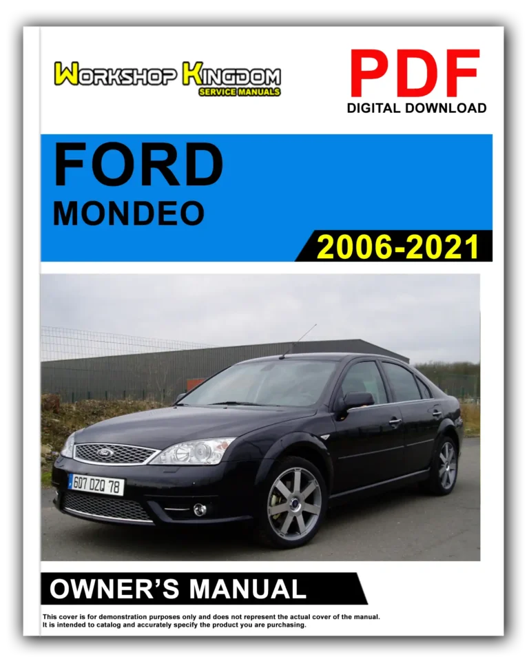 FORD MONDEO (2006-2021) Owner’s Manual – English – PDF Download