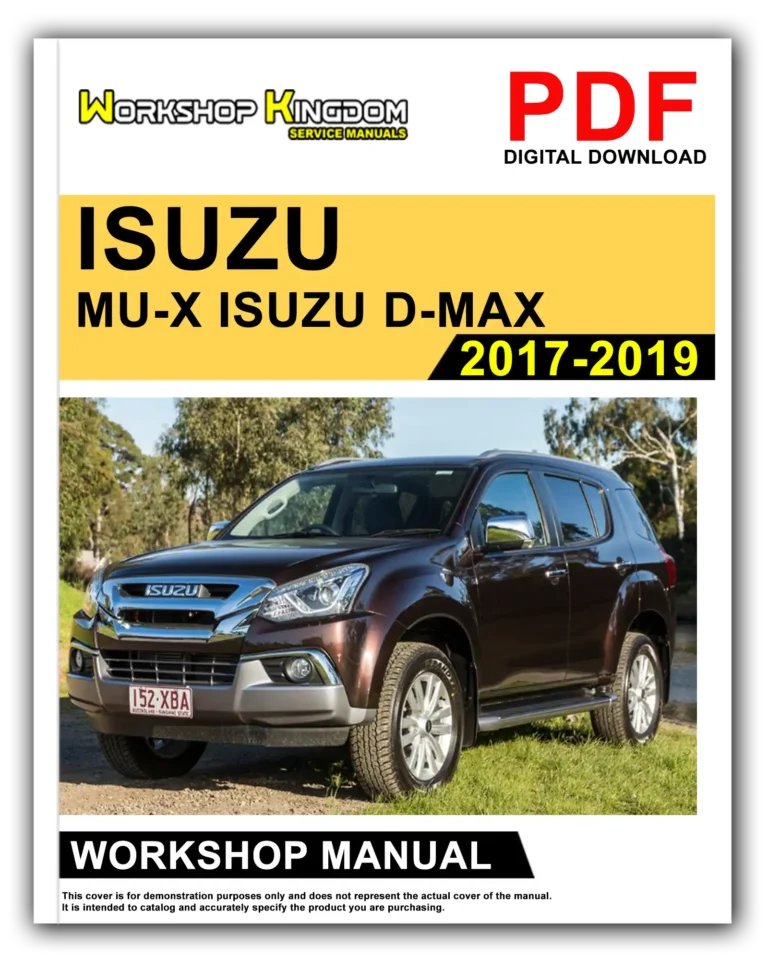 ISUZU MU-X D-MAX (2017-2019) Workshop Repair Service Manual – English – PDF Download