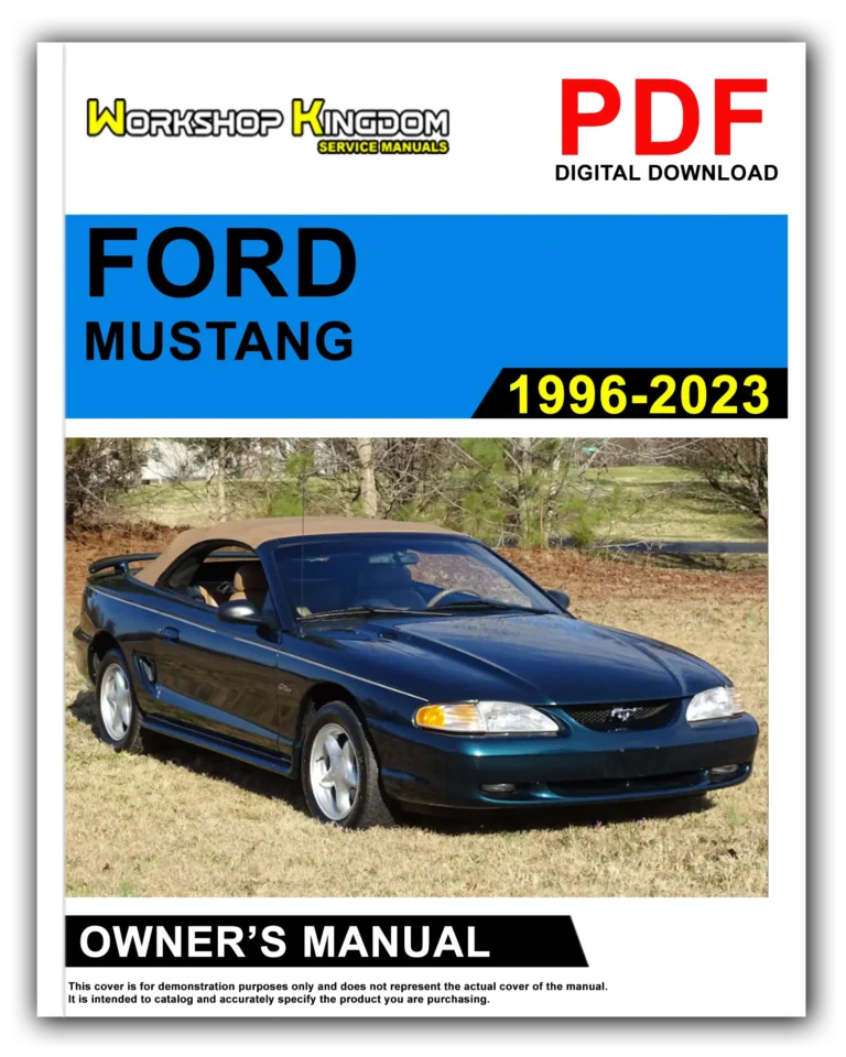 FORD MUSTANG (1996-2023) Owner’s Manual – English – PDF Download
