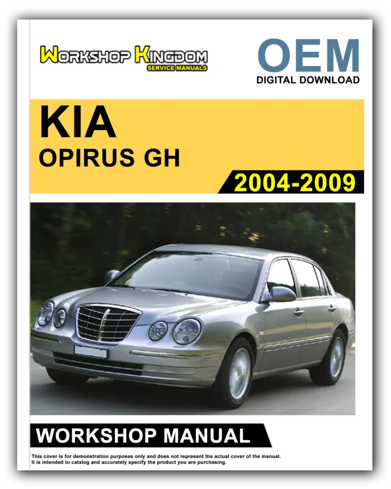 KIA OPIRUS GH (2004-2009) Workshop Repair Service Manual – English – OEM Download