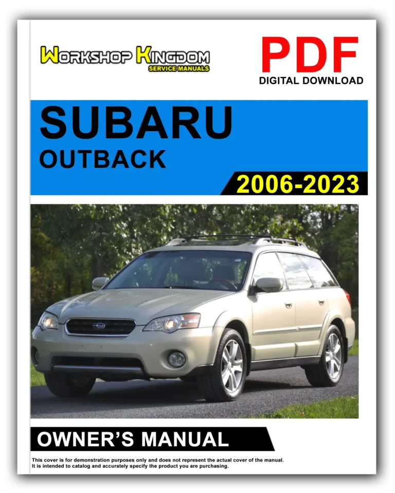 SUBARU OUTBACK (2006-2023) Owner’s Manual – English – PDF Download