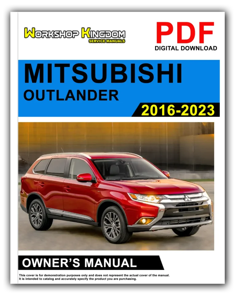 MITSUBISHI OUTLANDER (2016-2023) Owner’s Manual – English – PDF Download