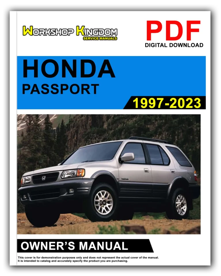 HONDA PASSPORT (1997-2023) Owner’s Manual – English – PDF Download