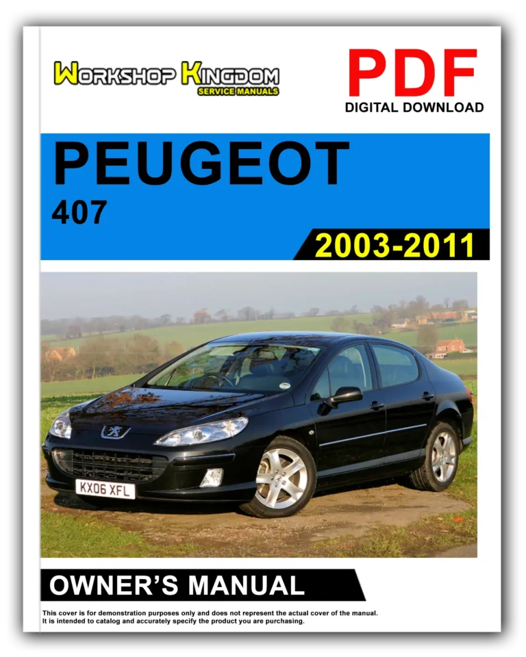PEUGEOT 407 (2003-2011) Owner’s Manual – English – PDF Download