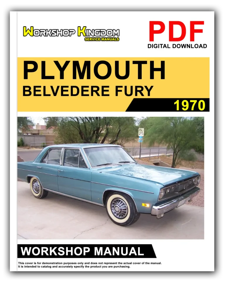 PLYMOUTH BELVEDERE FURY CARRACUDA VALIANT (1970) Workshop Repair Service Manual – English – PDF Download