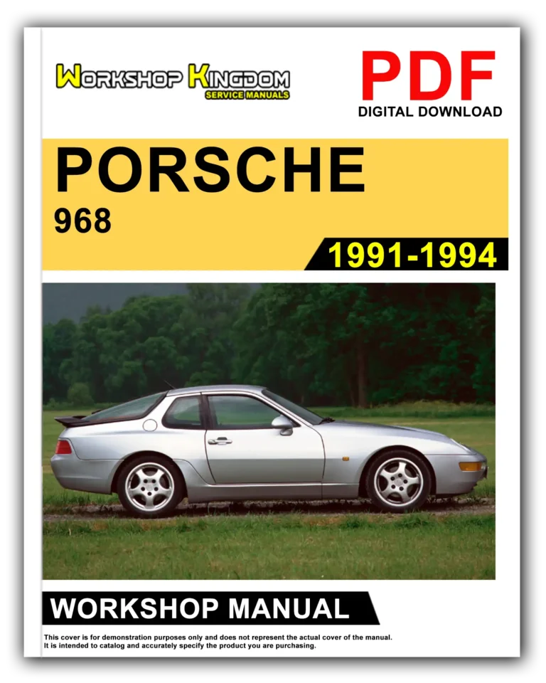 PORSCHE 968 (1991-1994) Workshop Repair Service Manual – English – PDF Download