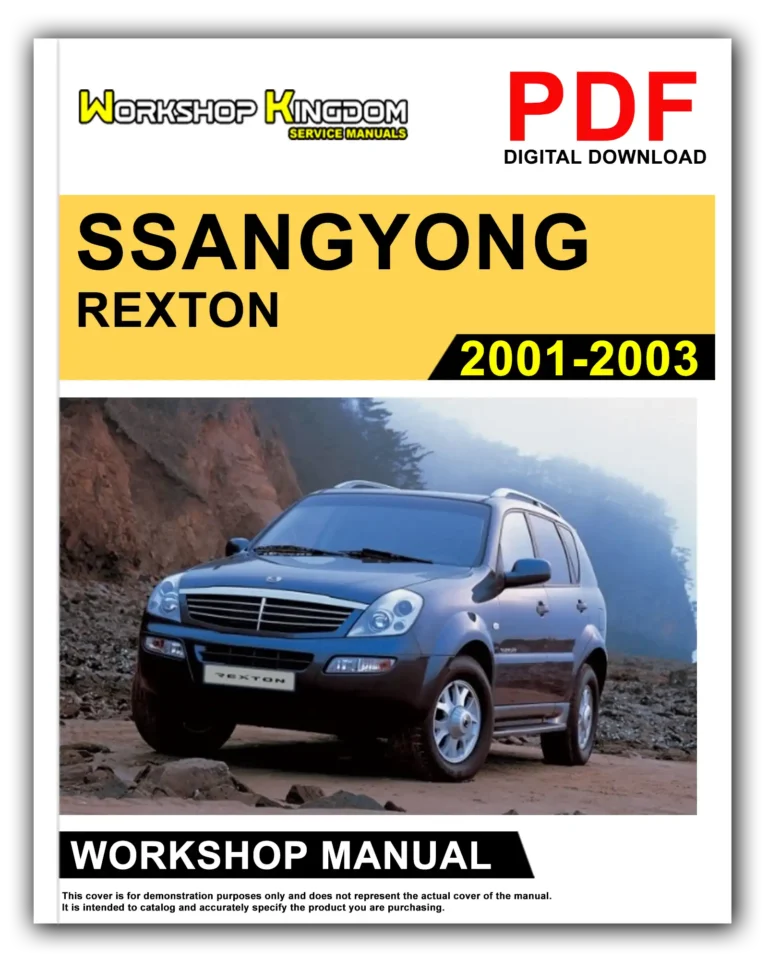 SSANGYONG REXTON (2001-2003) Workshop Repair Service Manual – English – PDF Download