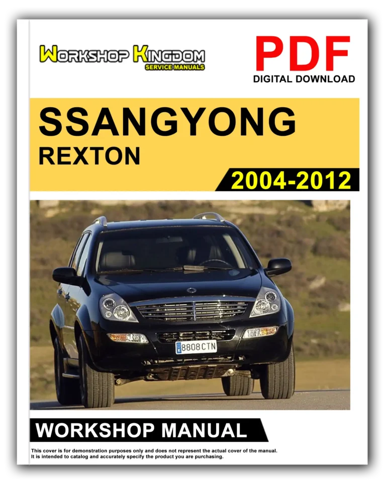 SSANGYONG REXTON (2004-2012) Workshop Repair Service Manual – English – PDF Download