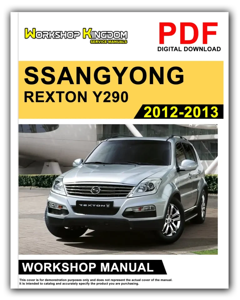 SSANGYONG REXTON Y290 (2012-2013) Workshop Repair Service Manual – English – PDF Download