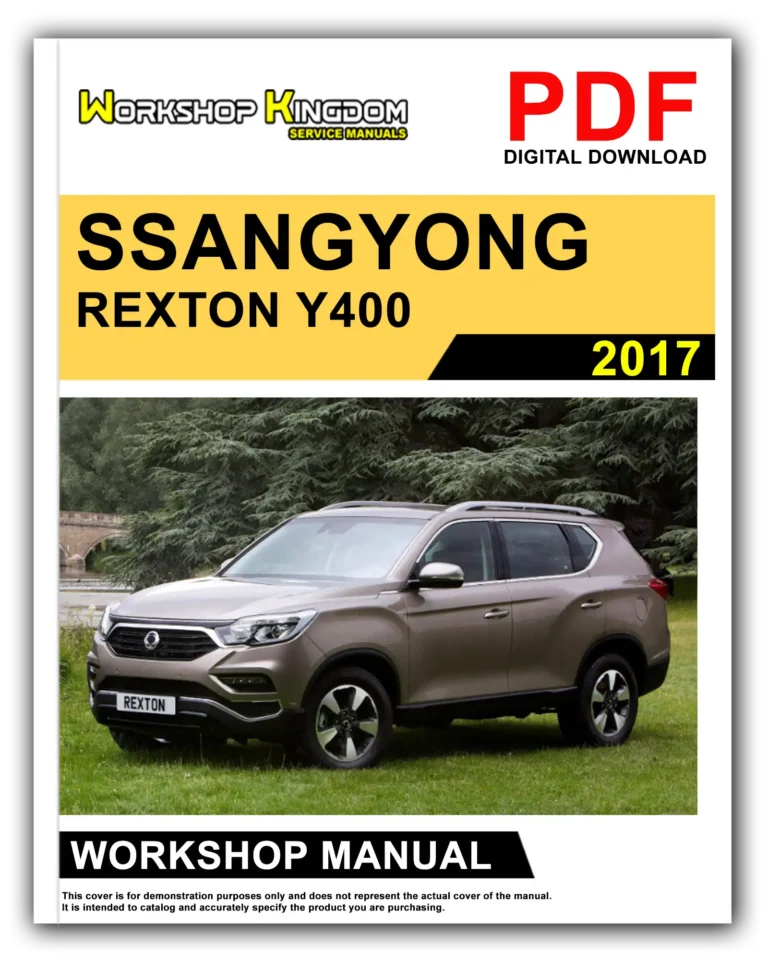 SSANGYOUNG REXTON Y400 (2017) Workshop Repair Service Manual – English – PDF Download