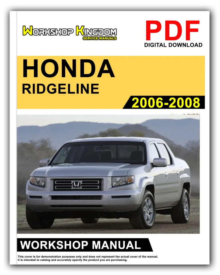 HONDA RIDGELINE (2006-2008) Workshop Repair Service Manual – English – PDF Download