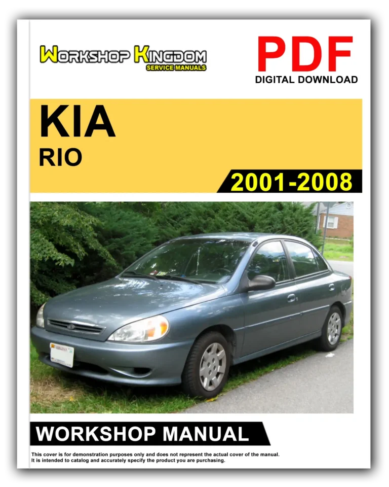 KIA RIO (2001-2008) Workshop Repair Service Manual – English – PDF Download