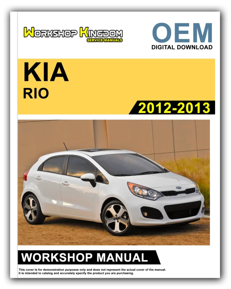 KIA RIO (2012-2013) Workshop Repair Service Manual – English – OEM Download