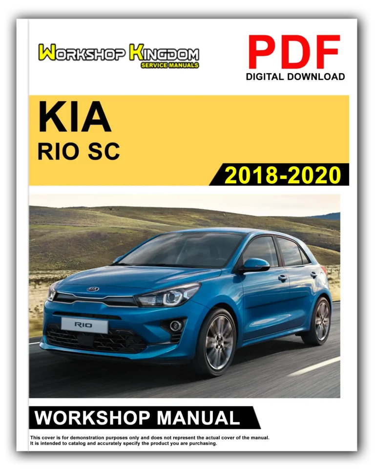 KIA RIO SC (2018-2020) Workshop Repair Service Manual – English – PDF Download