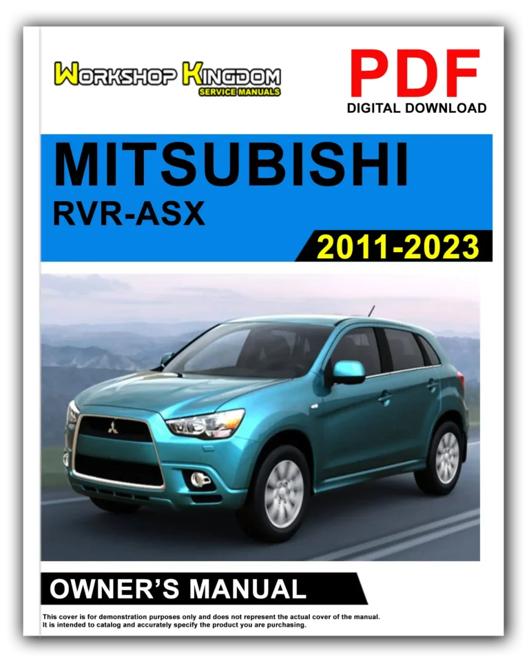 MITSUBISHI RVR-ASX (2011-2023) Owner’s Manual – English – PDF Download