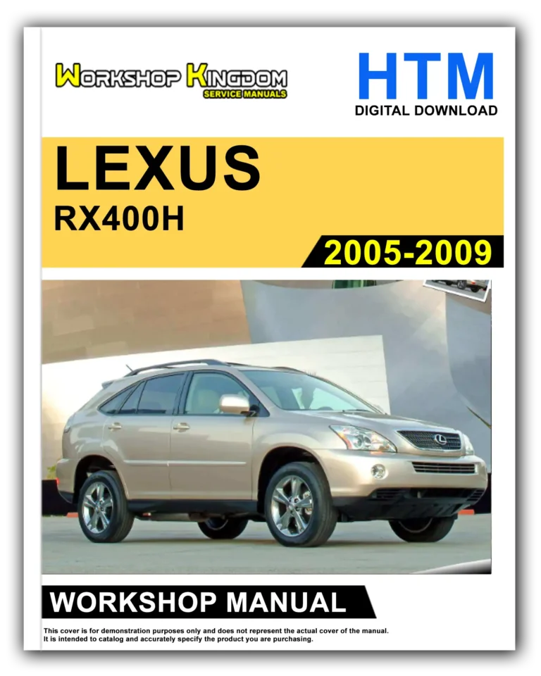 LEXUS RX400H (2005-2009) Workshop Repair Service Manual – English – HTM Download