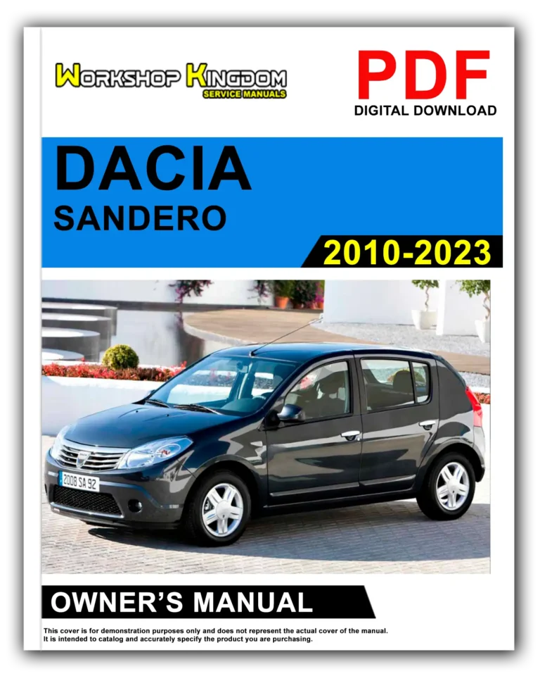 DACIA SANDERO (2010-2023) Owner’s Manual – English – PDF Download