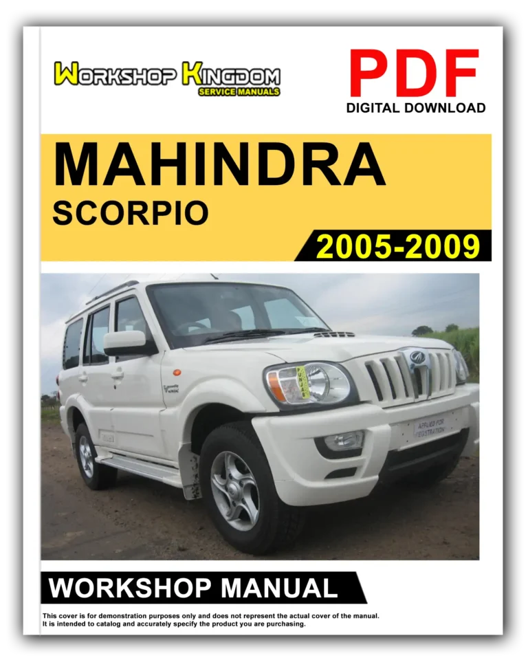 MAHINDRA SCORPIO (2005-2009) Workshop Repair Service Manual – English – PDF Download