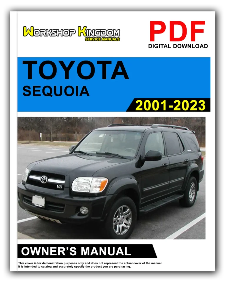 TOYOTA SEQUOIA (2001-2023) Owner’s Manual – English – PDF Download