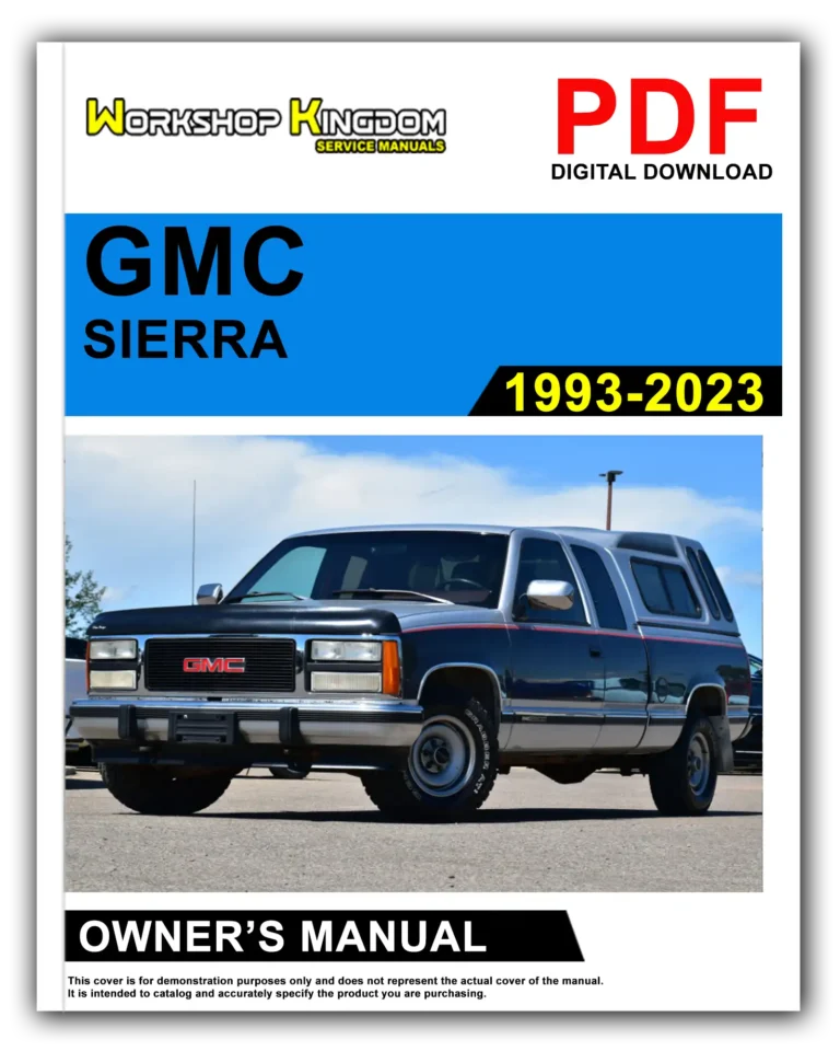 GMC SIERRA (1993-2023) Owner’s Manual – English – PDF Download