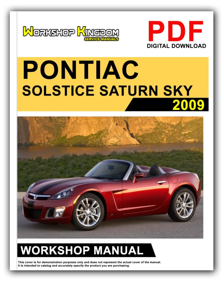 PONTIAC SOLSTICE SATURN SKY (2009) Workshop Repair Service Manual – English – PDF Download