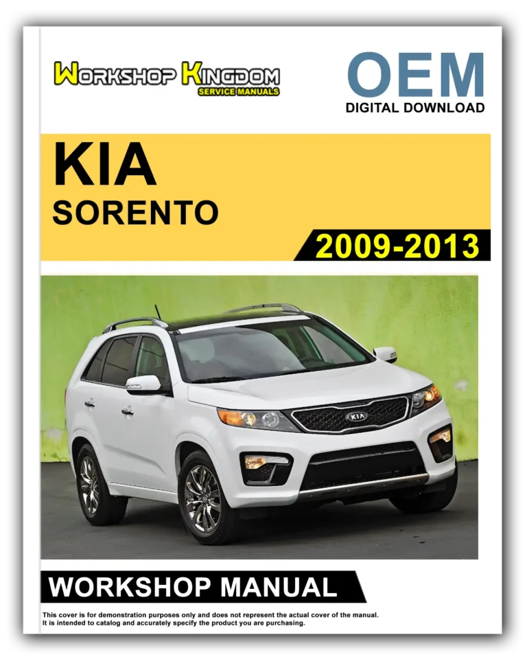 KIA SORENTO (2009-2013) Workshop Repair Service Manual – English – OEM Download