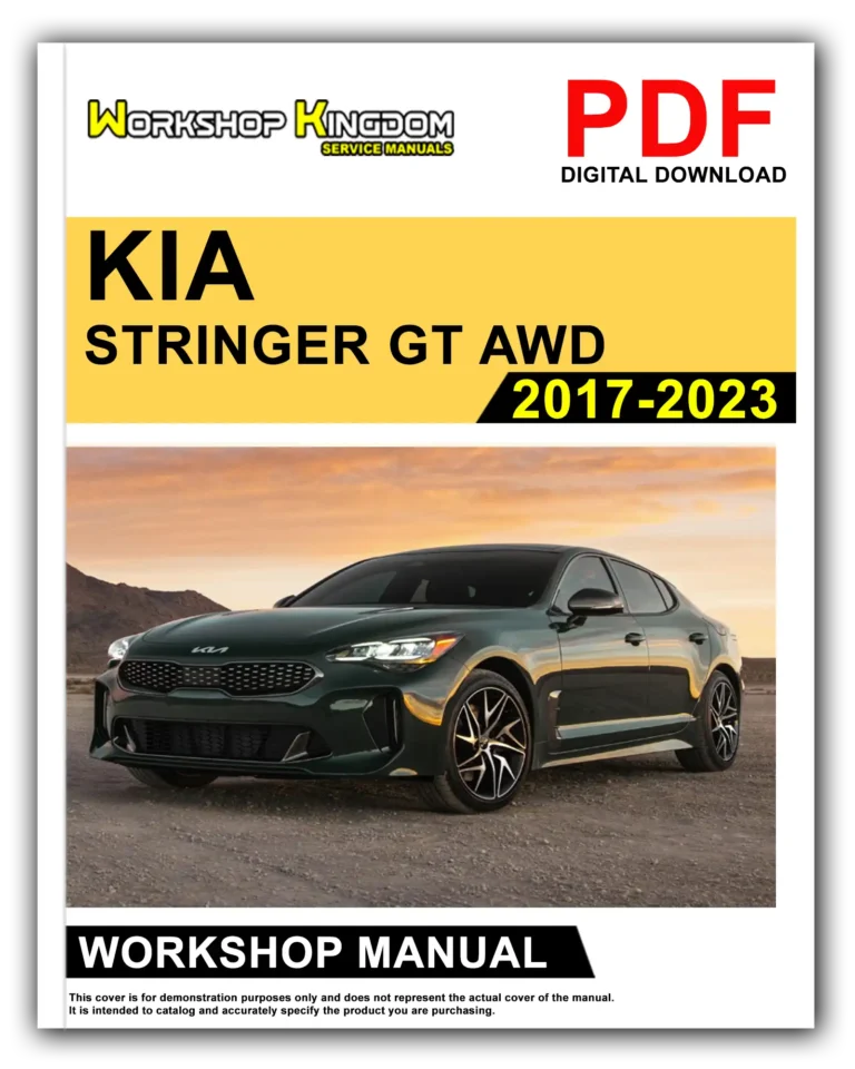 KIA STRINGER GT AWD (2017-2023) Workshop Repair Service Manual – English – PDF Download