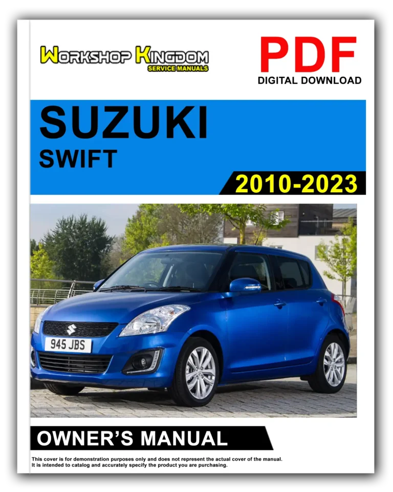 SUZUKI SWIFT (2010-2023) Owner’s Manual – English – PDF Download