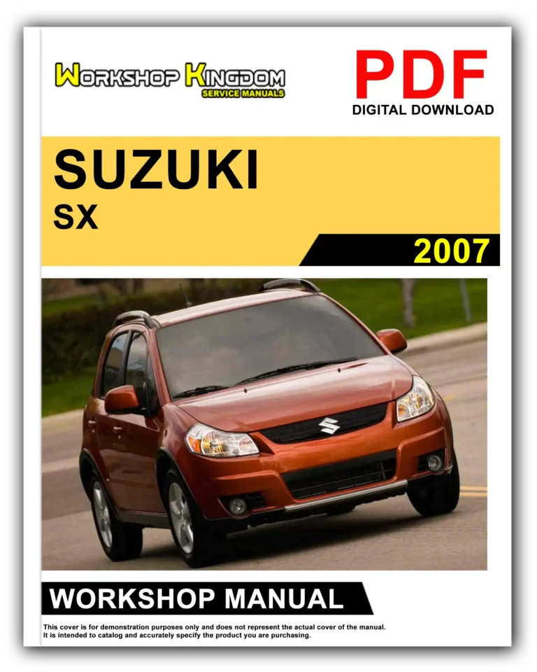 SUZUKI SX (RW415 RW416 RW420) (2007) Workshop Repair Service Manual – English – PDF Download
